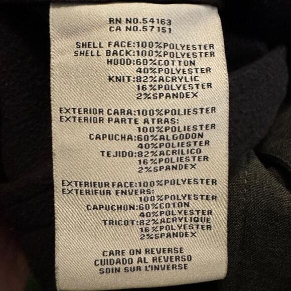 Levi’s Men’s Small Dark Gray Bomber Jacket with Black Hood Full Zip - Picture 6 of 7